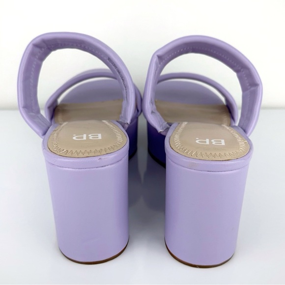 BP. Women's Raquelle Wedge Platform Slip On Sandals Purple Size 9 - Picture 8 of 11
